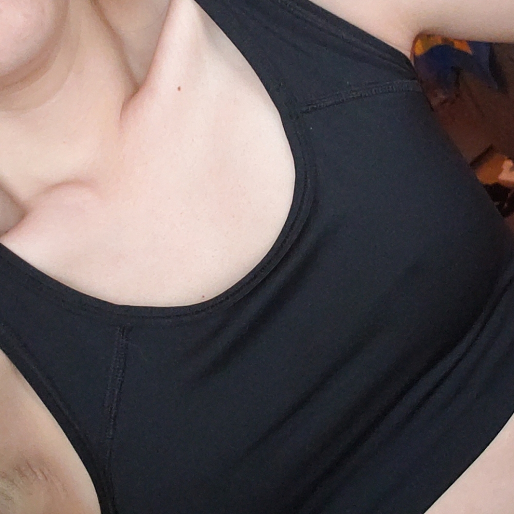 PINK brand sports bra, black